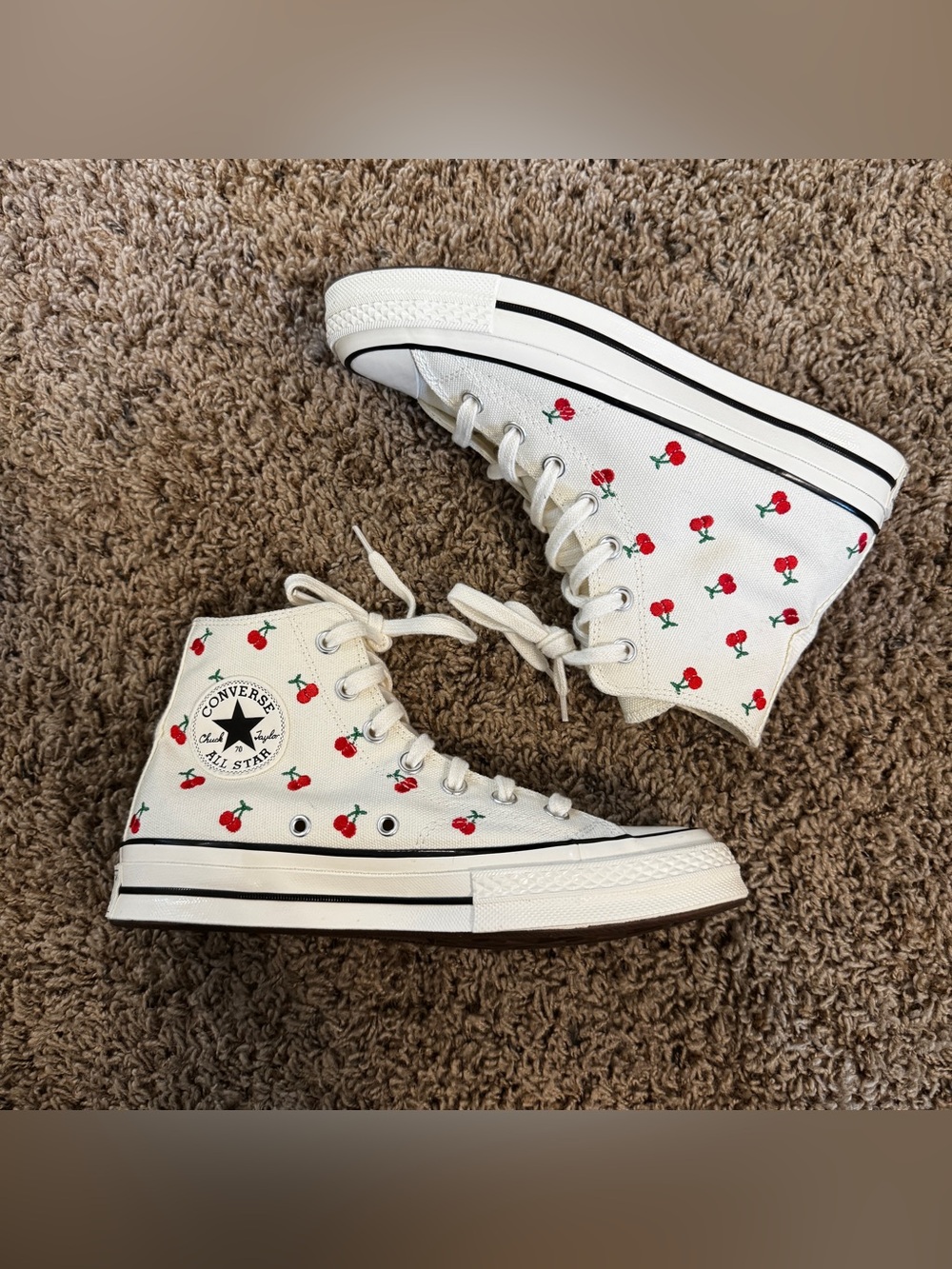 NWOT Cherry Converse Chuck Taylor All Star 70 High Top